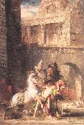 Gustave Moreau Diomedes Devoured by his Horses oil painting on canvas